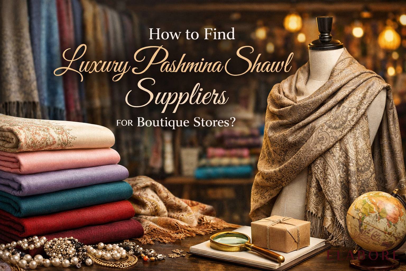 How to Find Luxury Pashmina Shawl Suppliers for Boutique Stores?